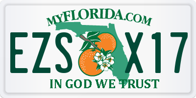 FL license plate EZSX17