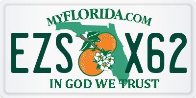 FL license plate EZSX62