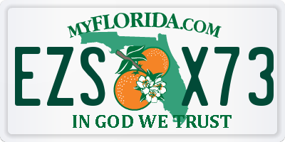 FL license plate EZSX73