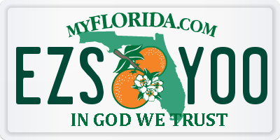 FL license plate EZSY00