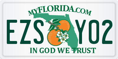 FL license plate EZSY02