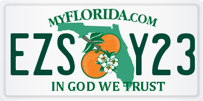 FL license plate EZSY23