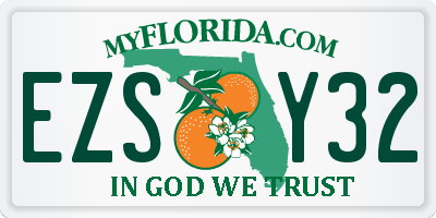 FL license plate EZSY32