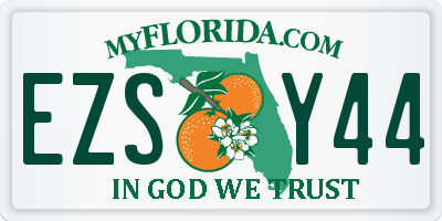 FL license plate EZSY44