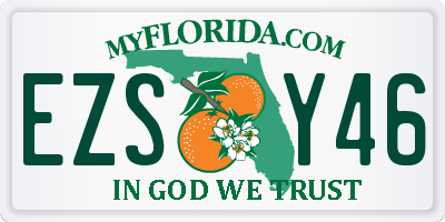 FL license plate EZSY46