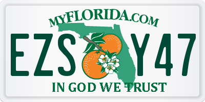 FL license plate EZSY47