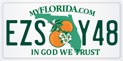 FL license plate EZSY48