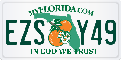 FL license plate EZSY49