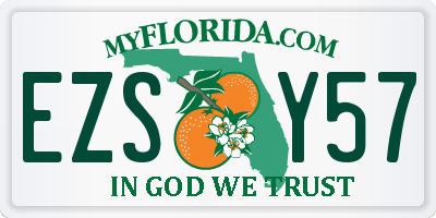 FL license plate EZSY57