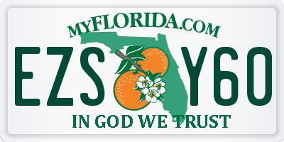 FL license plate EZSY60