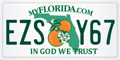 FL license plate EZSY67