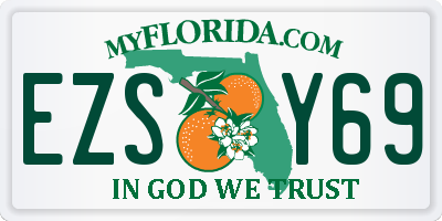 FL license plate EZSY69