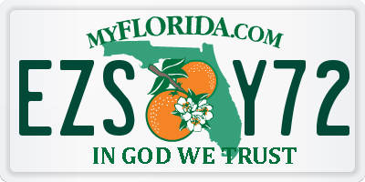 FL license plate EZSY72