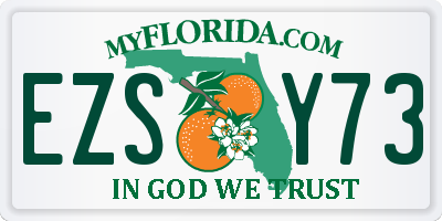 FL license plate EZSY73