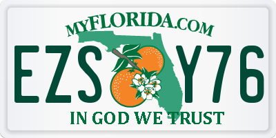 FL license plate EZSY76