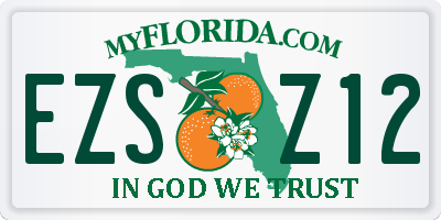 FL license plate EZSZ12