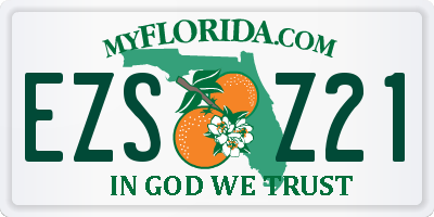 FL license plate EZSZ21