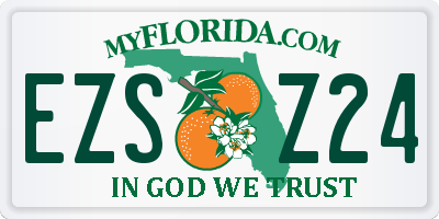 FL license plate EZSZ24