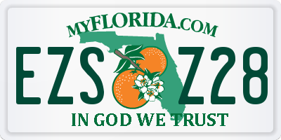 FL license plate EZSZ28