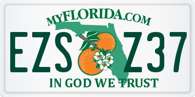 FL license plate EZSZ37