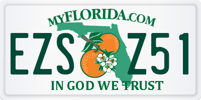 FL license plate EZSZ51