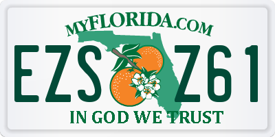 FL license plate EZSZ61