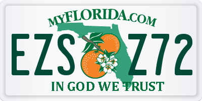 FL license plate EZSZ72