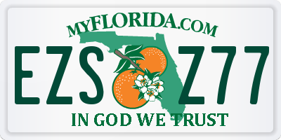 FL license plate EZSZ77