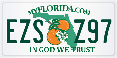 FL license plate EZSZ97