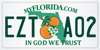 FL license plate EZTA02