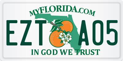 FL license plate EZTA05