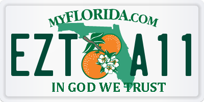 FL license plate EZTA11