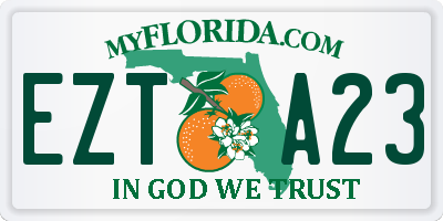 FL license plate EZTA23