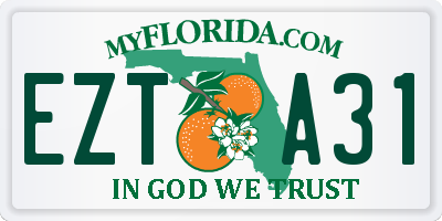 FL license plate EZTA31