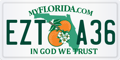 FL license plate EZTA36