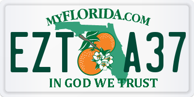 FL license plate EZTA37