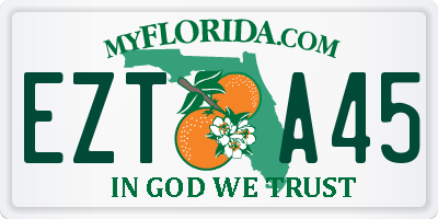 FL license plate EZTA45