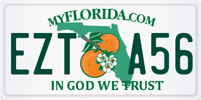 FL license plate EZTA56