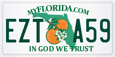 FL license plate EZTA59