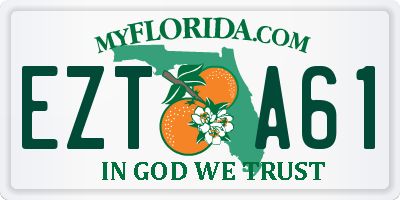 FL license plate EZTA61