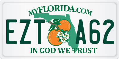 FL license plate EZTA62