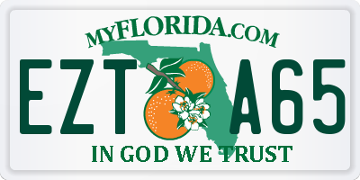 FL license plate EZTA65