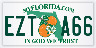 FL license plate EZTA66