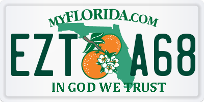 FL license plate EZTA68