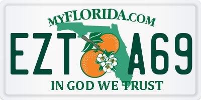 FL license plate EZTA69