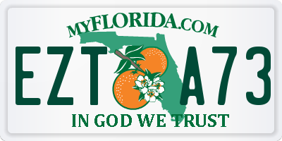 FL license plate EZTA73