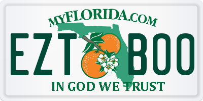 FL license plate EZTB00