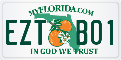 FL license plate EZTB01