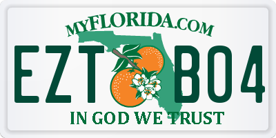 FL license plate EZTB04