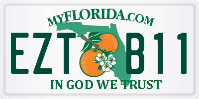 FL license plate EZTB11